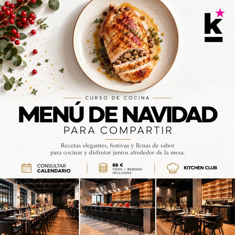 Curso de Cocina de Navidad en Madrid | Kitchen Club